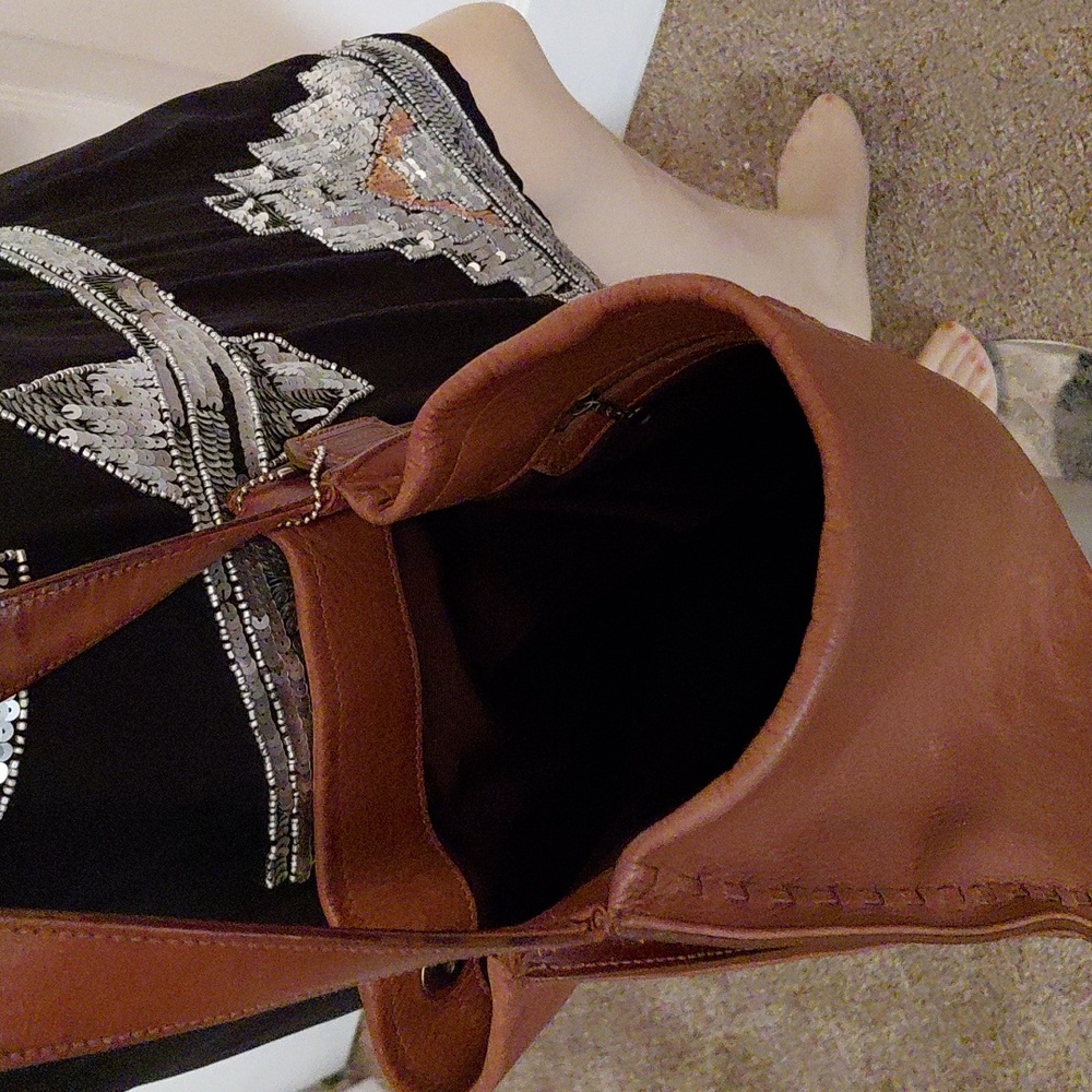 VINTAGE COACH LAST ONE BRAIDED FEEDSACK HOBO BAG - Picture 4 of 17
